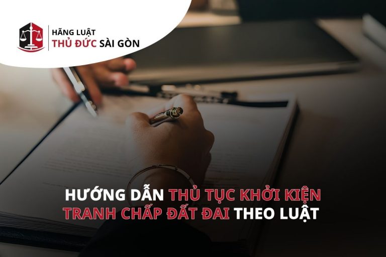 Thủ tục khởi kiện tranh chấp đất đai